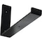 Ekena Millwork Steel Hanging Shelf Bracket, Powder Coated Black 2"W x 12"D x 7"H BKTM02X12X07HSPBL - alternate 1